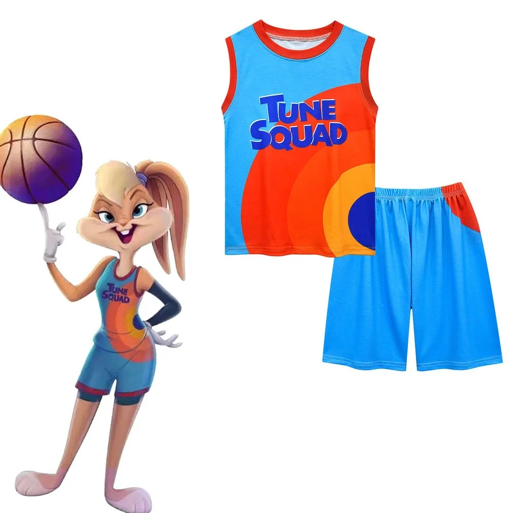 Space Jam Jersey Cosplay Costume Kids Tune-Squad #6 Top Shorts T-shirt New Legacy Shirt Basketball Vest Uniform Set Kids Clothes
Space Jam Jersey Cosplay Costume Kids Tune-Squad #6 Top Shorts T-shirt New Legacy Shirt Basketball Vest Uniform Set Kids Clothes