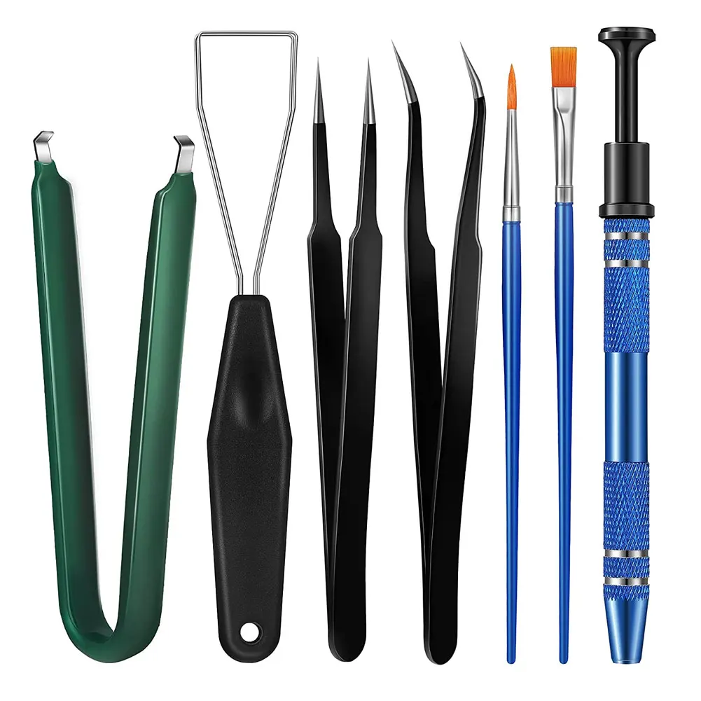 7PCS Keyboard Lube Switch Puller Kit IC Chip Extractor Keycap Remover Elbow Pointed Tweezers 4-Prong Tool Clamp Cleaning Kit
7PCS Keyboard Lube Switch Puller Kit IC Chip Extractor Keycap Remover Elbow Pointed Tweezers 4-Prong Tool Clamp Cleaning Kit