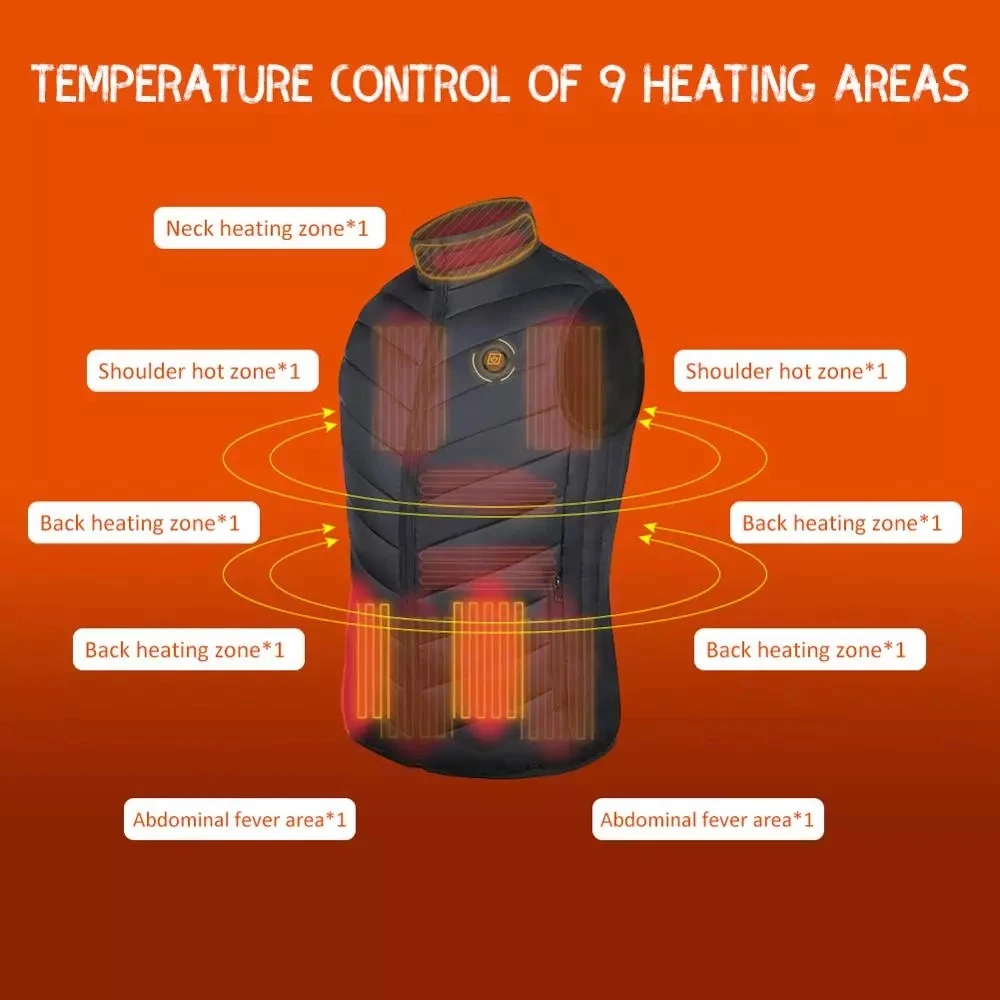 2021 Heated Jacket Fashion Men Coat Intelligent USB Electric Heating Thermal Warm Clothes Winter Heated Vest Plus S-5XL size
2021 Heated Jacket Fashion Men Coat Intelligent USB Electric Heating Thermal Warm Clothes Winter Heated Vest Plus S-5XL size