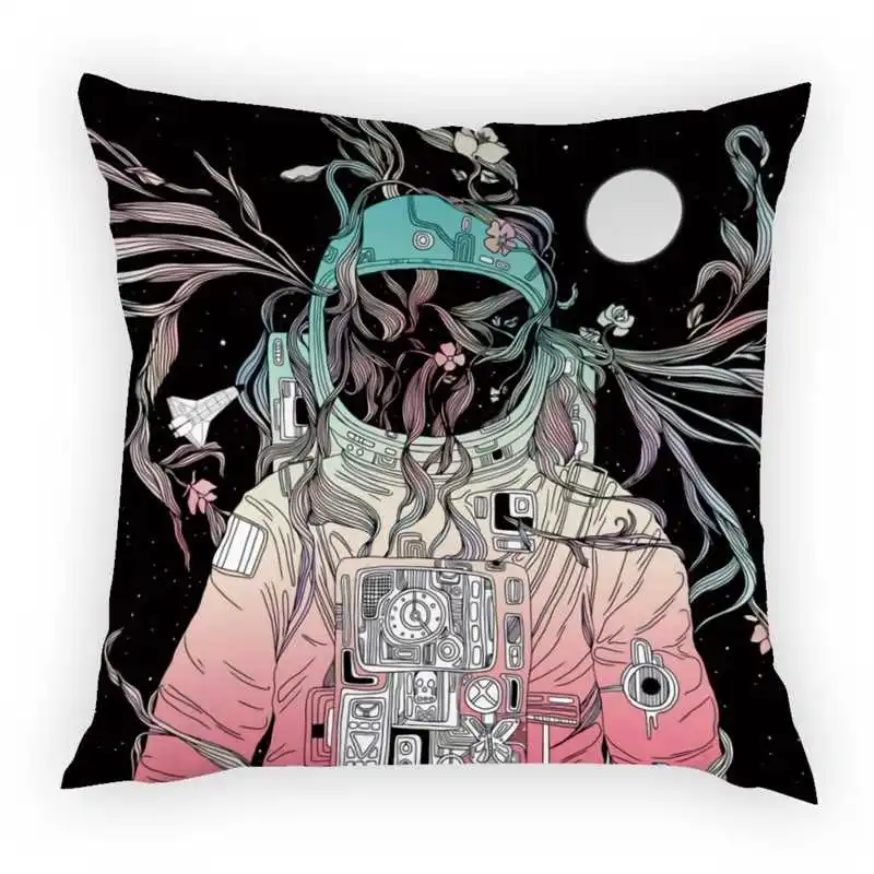 Astronaut Pattern Cushion Cover Funny Space Pillow Case Home Decoration Peach Skin Pillow Case 45*45cm
Astronaut Pattern Cushion Cover Funny Space Pillow Case Home Decoration Peach Skin Pillow Case 45*45cm