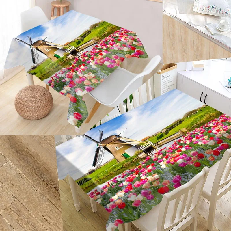 Windmill Custom Table Cloth Oxford Fabric Rectangular Waterproof Oilproof Table Cover Family Party Tablecloth
Windmill Custom Table Cloth Oxford Fabric Rectangular Waterproof Oilproof Table Cover Family Party Tablecloth