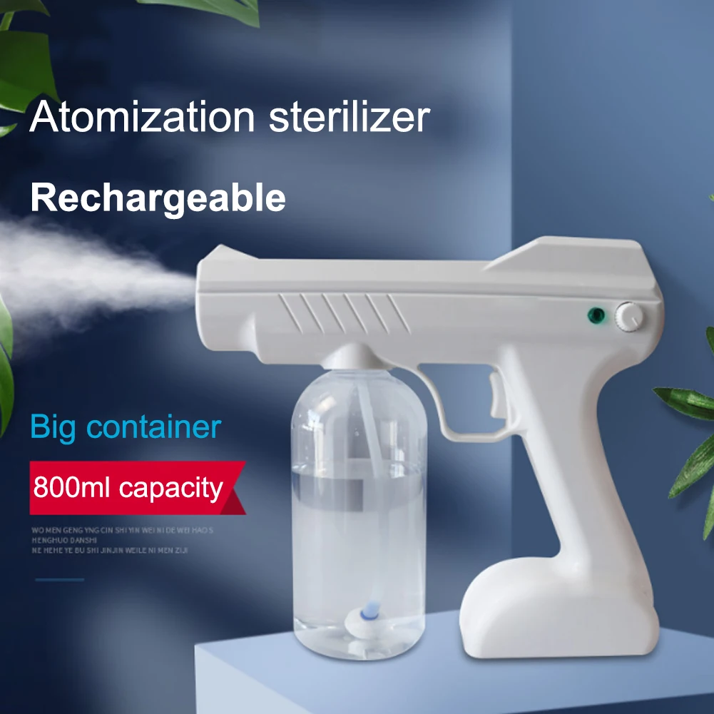 Blue Light Nano Charging Steam/Spray Gun Handheld Atomizer Hair Spray Machine Ultra Fine Aerosol Water Mist Trigger Sprayer
Blue Light Nano Charging Steam/Spray Gun Handheld Atomizer Hair Spray Machine Ultra Fine Aerosol Water Mist Trigger Sprayer