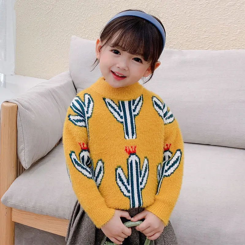 Girl Sweater Kids Knitting Outwear Tops 2021 Sweet Fleece Thicken Warm Winter Autumn Overcoat Homewear Formal Children Clothing
Girl Sweater Kids Knitting Outwear Tops 2021 Sweet Fleece Thicken Warm Winter Autumn Overcoat Homewear Formal Children Clothing