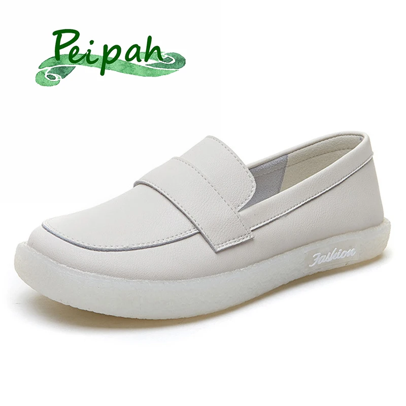 PEIPAH Women's Platform Genuine Leather Loafers Shoes For Women Shallow Slip On Casual Sports Flats Summer Solid Woman Footwear
PEIPAH Women's Platform Genuine Leather Loafers Shoes For Women Shallow Slip On Casual Sports Flats Summer Solid Woman Footwear