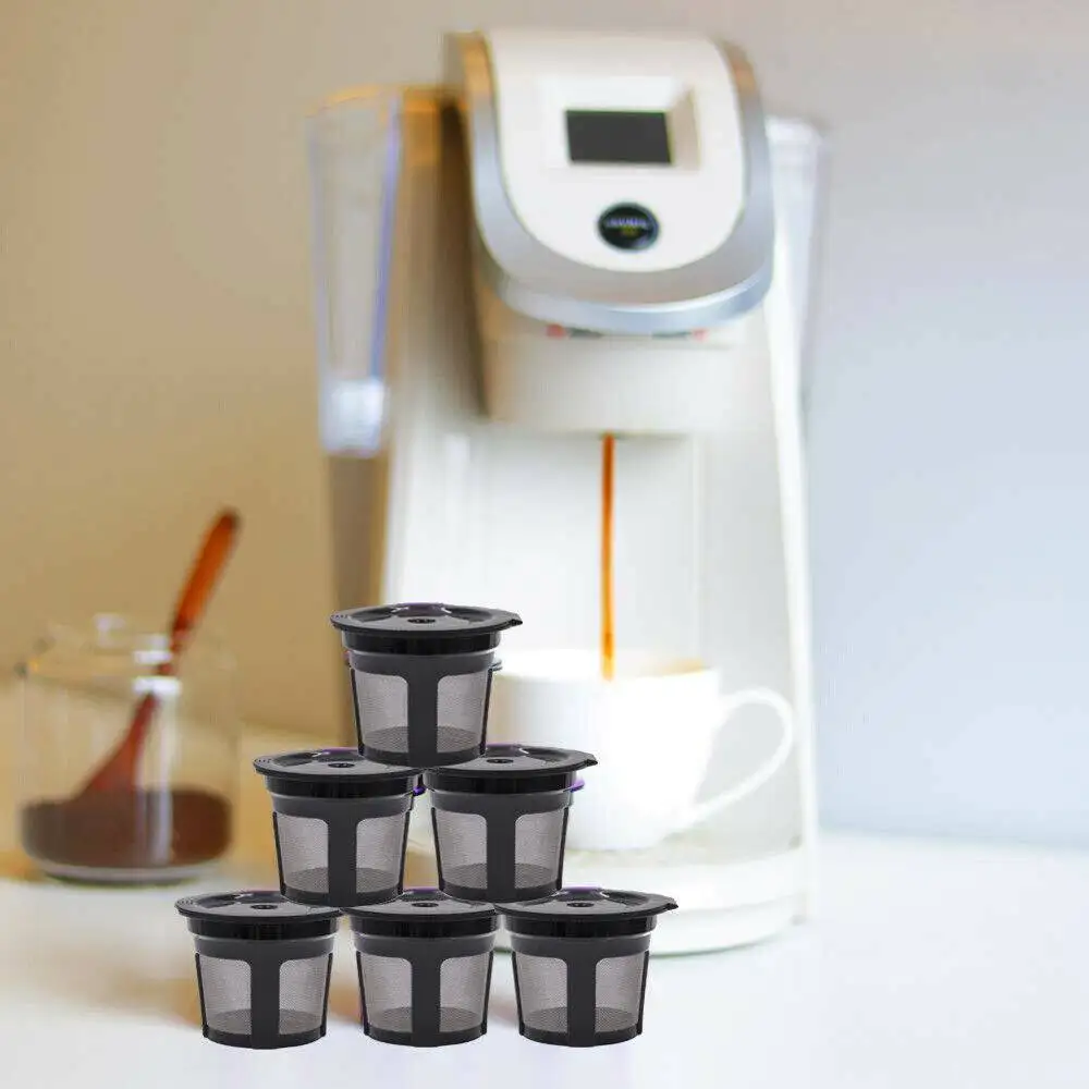6PCS Refillable Reusable Coffee Cup Food-Grade Filters Pods Stainless Steel Bottom Screen with Spoon and Brush
6PCS Refillable Reusable Coffee Cup Food-Grade Filters Pods Stainless Steel Bottom Screen with Spoon and Brush
