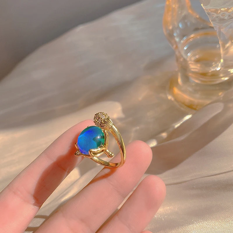 Fox Head Golden Opening Rings For Woman With Color Changing Design 2027 New Fashion Unusual Ring For Korean Jewelry Party Girl
Fox Head Golden Opening Rings For Woman With Color Changing Design 2027 New Fashion Unusual Ring For Korean Jewelry Party Girl