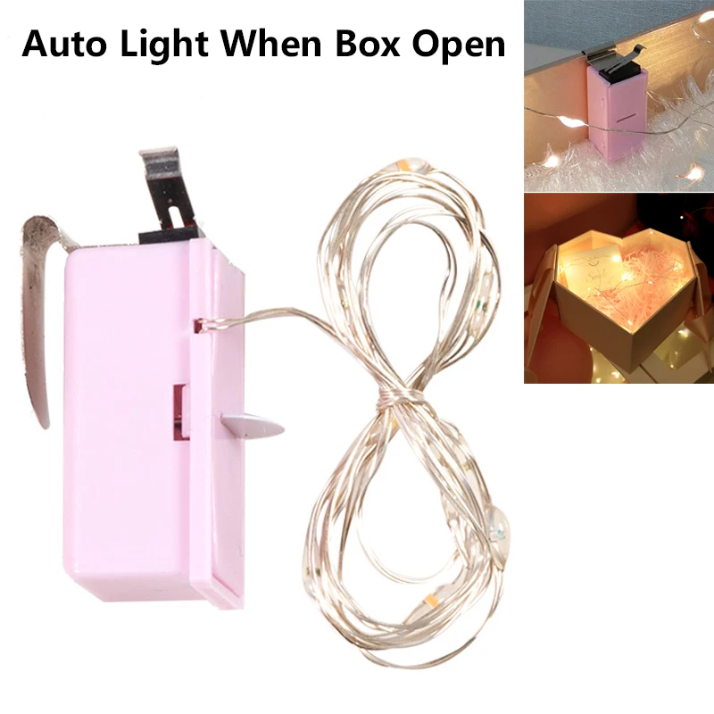 LED Lighting String Automatically Open Button for Gift Box LED String Lights for Holiday Christmas Wedding Party Gift Decoration
LED Lighting String Automatically Open Button for Gift Box LED String Lights for Holiday Christmas Wedding Party Gift Decoration