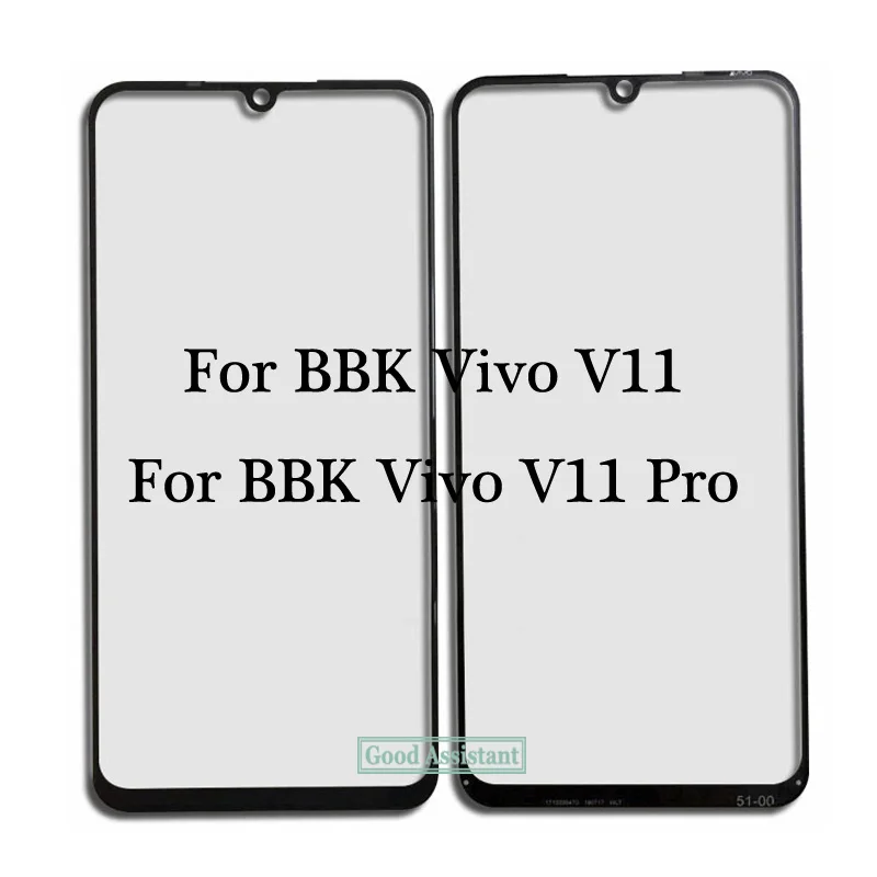 Черный 6 4 дюйма для BBK Vivo V11 / Pro V11Pro 1804 V1814 переднее Сенсорное стекло внешняя линза