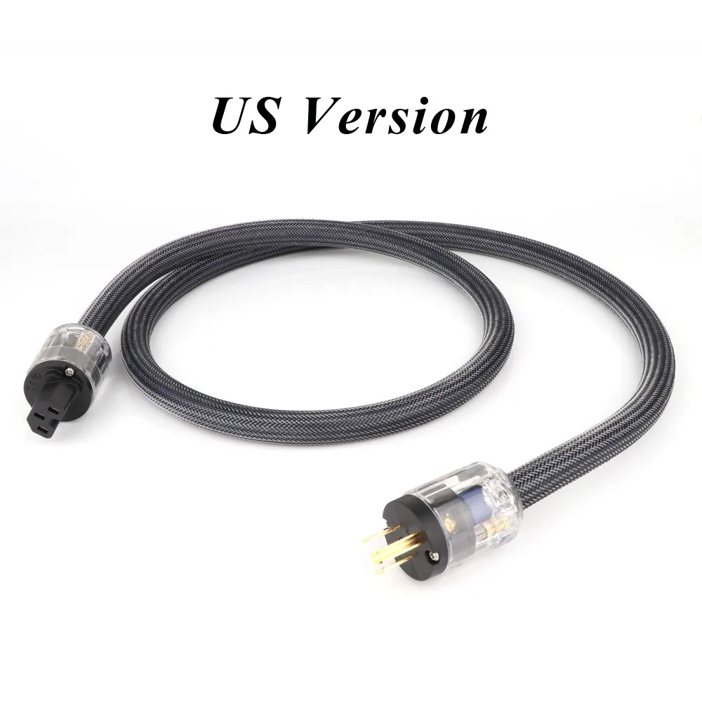 Hi End медный кабель питания переменного тока hifi аудио США/ЕС шнур Питания Чистый