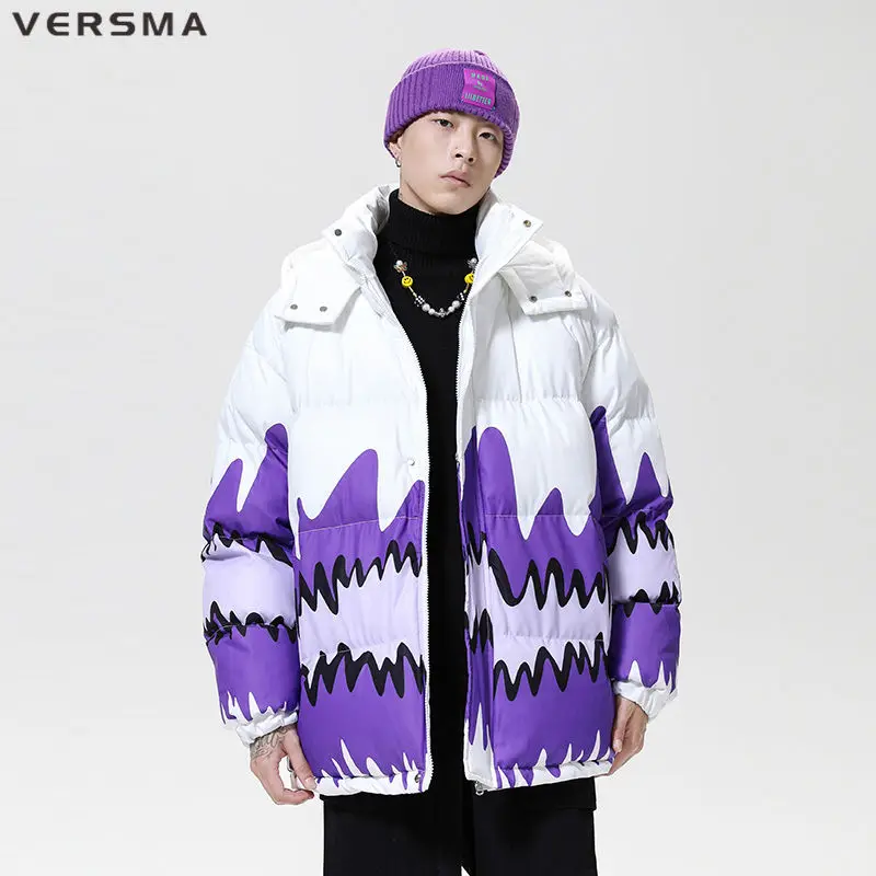 VERSMA Korean Harajuku Hooded Graffiti Printed Parka Men Women Hip Hop Streetwear Winter Warm Thick Cotton Jackets Coats Parkas
VERSMA Korean Harajuku Hooded Graffiti Printed Parka Men Women Hip Hop Streetwear Winter Warm Thick Cotton Jackets Coats Parkas