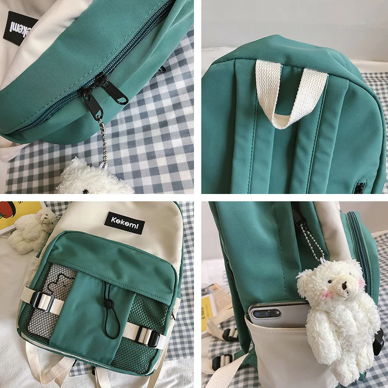 Cute Waterproof Buckle Backpack Women Fashion School Bags For Teenage Girls Nylon Backpack Harajuku Female Bag Ladies Luxury new
Cute Waterproof Buckle Backpack Women Fashion School Bags For Teenage Girls Nylon Backpack Harajuku Female Bag Ladies Luxury new