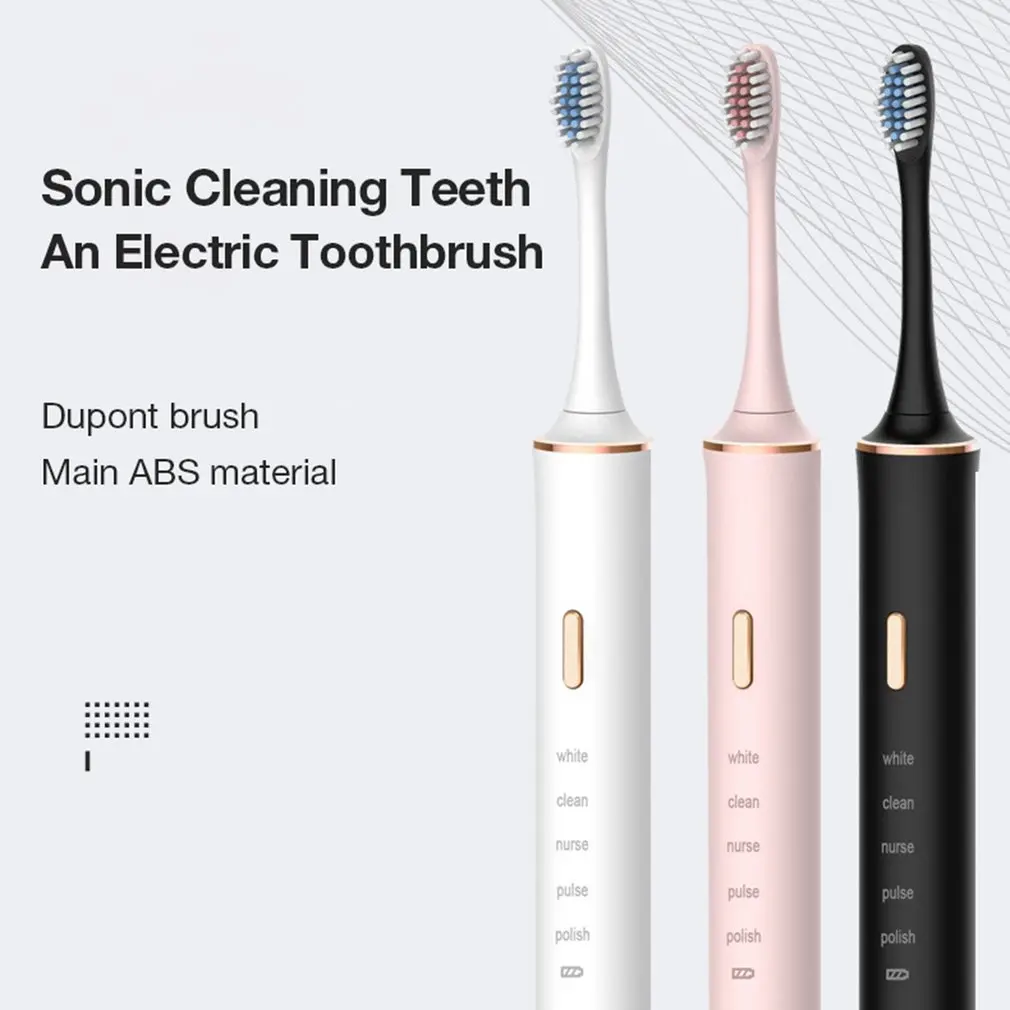 5 Mode Electric Toothbrush Adult Timer Brush USB Charger Rechargeable Tooth Brushes With 4 Replacement Heads
5 Mode Electric Toothbrush Adult Timer Brush USB Charger Rechargeable Tooth Brushes With 4 Replacement Heads