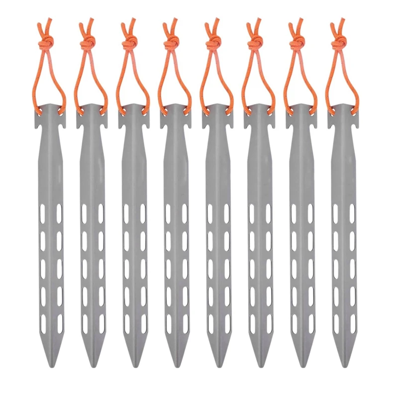 8Pcs Tent Accessory Titanium Pegs Outdoor Camping Tent Stakes V-Type Portable Tent Titanium Nail Suit
8Pcs Tent Accessory Titanium Pegs Outdoor Camping Tent Stakes V-Type Portable Tent Titanium Nail Suit