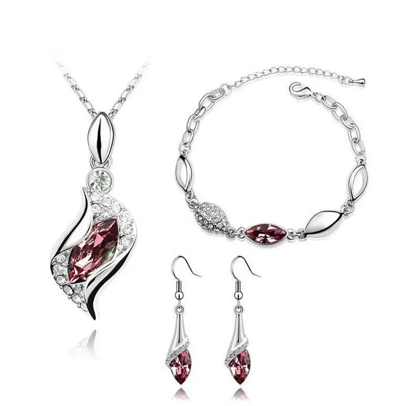 New Jewelry Set Crystal Sparkling Diamond Inlaid Crystal Woman Jewelry-Tears of Angel Wedding Banquet Jewelry Wholesale
New Jewelry Set Crystal Sparkling Diamond Inlaid Crystal Woman Jewelry-Tears of Angel Wedding Banquet Jewelry Wholesale