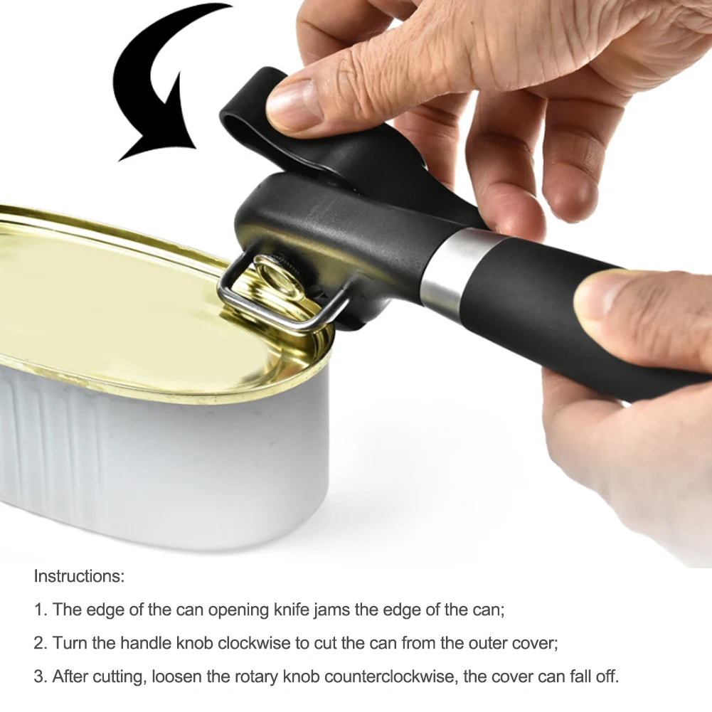 Safe And Convenient Stainless Steel Manual Can Opener Professional Easy Can Opener With Knob
Safe And Convenient Stainless Steel Manual Can Opener Professional Easy Can Opener With Knob