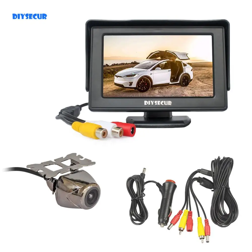 DIYSECUR 4.3" TFT LCD Backup Car Monitor + Reversing Car Camera Rear View Camera Security System Parking System
DIYSECUR 4.3" TFT LCD Backup Car Monitor + Reversing Car Camera Rear View Camera Security System Parking System