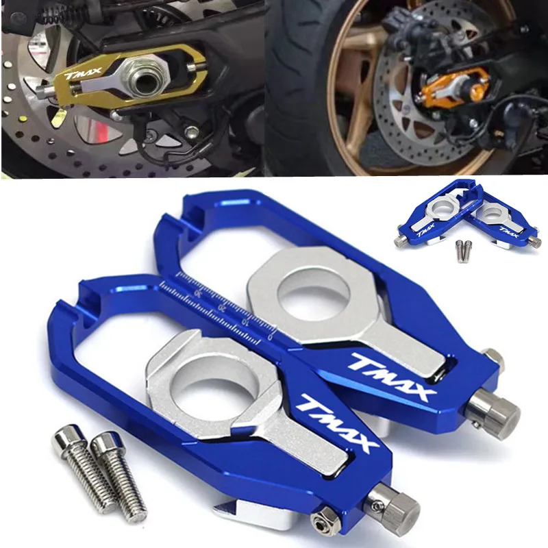 Tmax LOGO CNC алюминиевая задняя ось цепи регуляторы натяжители катушка для YAMAHA TMAX530 DX/SX TMAX560 Techmax 
Tmax LOGO CNC алюминиевая задняя ось цепи регуляторы натяжители катушка для YAMAHA TMAX530 DX/SX TMAX560 Techmax