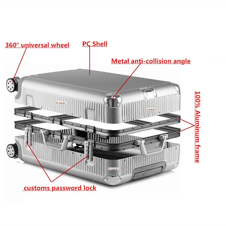 New Trolley Case, Multiwheel Carry-On,20"24"26"29" Box,New Travel Suitcase with wheel,Aluminum frame+PC Rolling Luggage Bag
New Trolley Case, Multiwheel Carry-On,20"24"26"29" Box,New Travel Suitcase with wheel,Aluminum frame+PC Rolling Luggage Bag