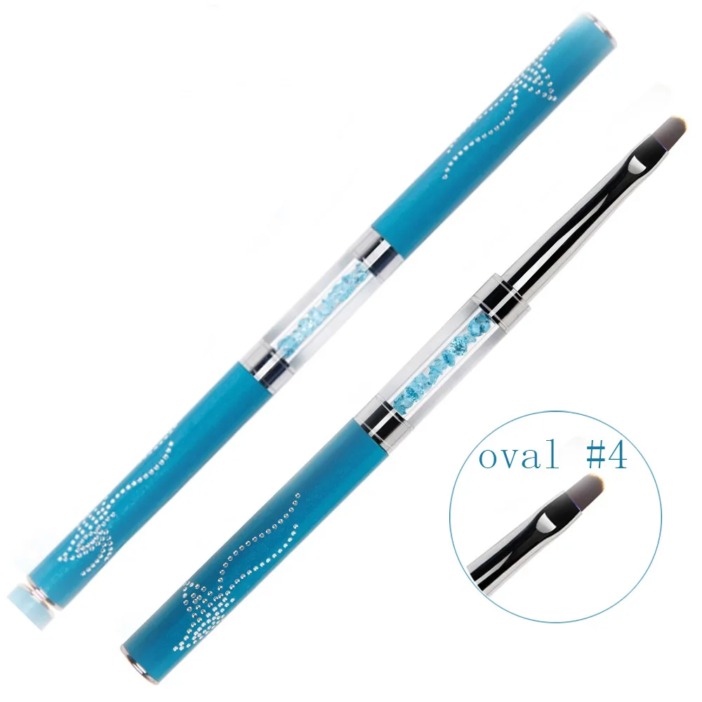 BQAN Oval#4/9mm Double Head Crystal Handle Nail Brush Liner Drawing Brush Painting Pen Gel Polish Crystal Nail Art Manicure Tool
BQAN Oval#4/9mm Double Head Crystal Handle Nail Brush Liner Drawing Brush Painting Pen Gel Polish Crystal Nail Art Manicure Tool