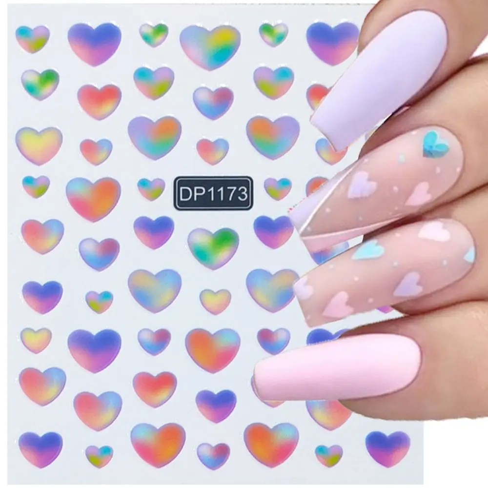 Hot Slider Nail Art Decorations DIY 3D Colorful Heart Love Self Adhesive Decals Nail Stickers
Hot Slider Nail Art Decorations DIY 3D Colorful Heart Love Self Adhesive Decals Nail Stickers