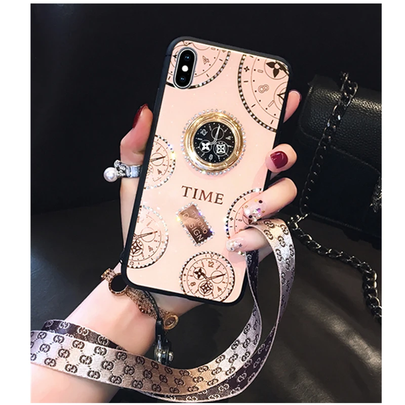 Luxury Ring bracket phone cases for iPhone 7 8 6 6s plus X XS max XR 11 Pro Max Case Shockproof fashion Lanyard Back Cover Capa
Luxury Ring bracket phone cases for iPhone 7 8 6 6s plus X XS max XR 11 Pro Max Case Shockproof fashion Lanyard Back Cover Capa
