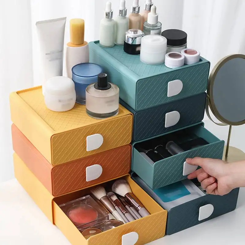 Multifunctional Drawer Type Desktop Storage Box Plastic Makeup Organizer Portable Desktop Jewelry Stationery Sundries Container
Multifunctional Drawer Type Desktop Storage Box Plastic Makeup Organizer Portable Desktop Jewelry Stationery Sundries Container