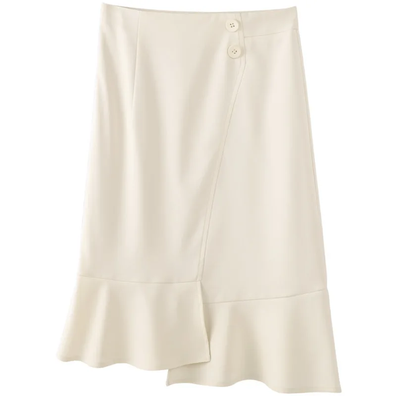 Baizi 2021 summer new professional high waist wild irregular solid color temperament commuter OL bag hip skirt
Baizi 2021 summer new professional high waist wild irregular solid color temperament commuter OL bag hip skirt