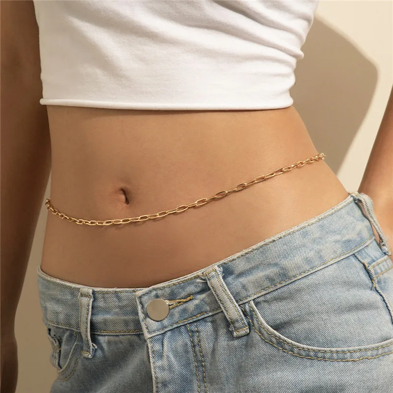Korean New Popular Sexy Female Accessories Stylish Simple Hollow O-chain Body Chain Ins Cold Wind Single Layer Metal Waist Chain
Korean New Popular Sexy Female Accessories Stylish Simple Hollow O-chain Body Chain Ins Cold Wind Single Layer Metal Waist Chain