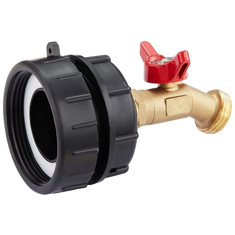 Lead-Free 275-330 Gallon IBC Suitcase Adapter 2 Inch Fine Thread + Lead-Free Hose Faucet Valve
Lead-Free 275-330 Gallon IBC Suitcase Adapter 2 Inch Fine Thread + Lead-Free Hose Faucet Valve