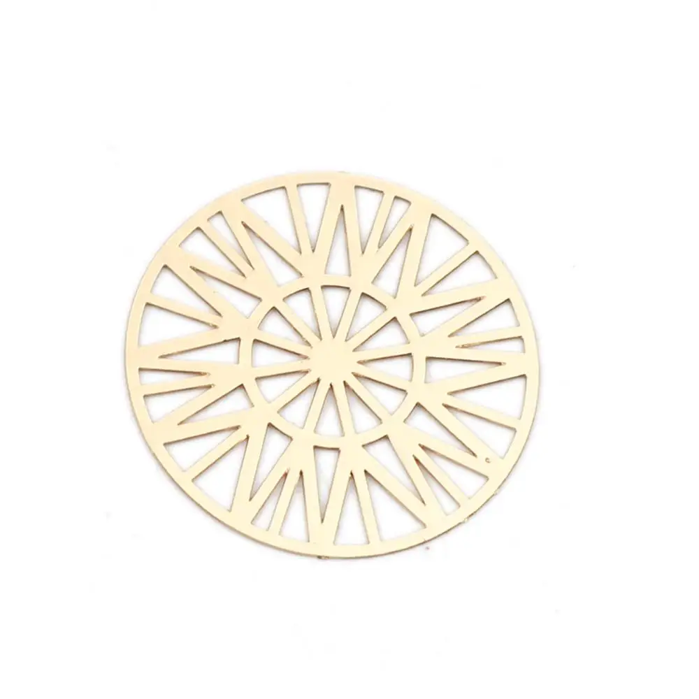 DoreenBeads Copper Filigree Stamping Connectors Geometric Round Gold Color Hollow DIY Making Fashion Jewelry 25mm Dia., 10 PCs
DoreenBeads Copper Filigree Stamping Connectors Geometric Round Gold Color Hollow DIY Making Fashion Jewelry 25mm Dia., 10 PCs