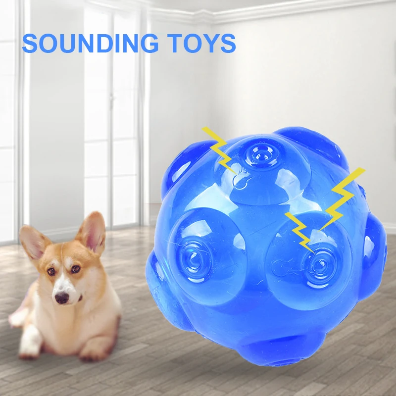 

Dog Bite-Resistant Bouncy Ball Dog Toys For Aggressive Chewers Pet Chew Toys Clean Teeth Pet Molar Bite Chew Cleaning Pet Toys