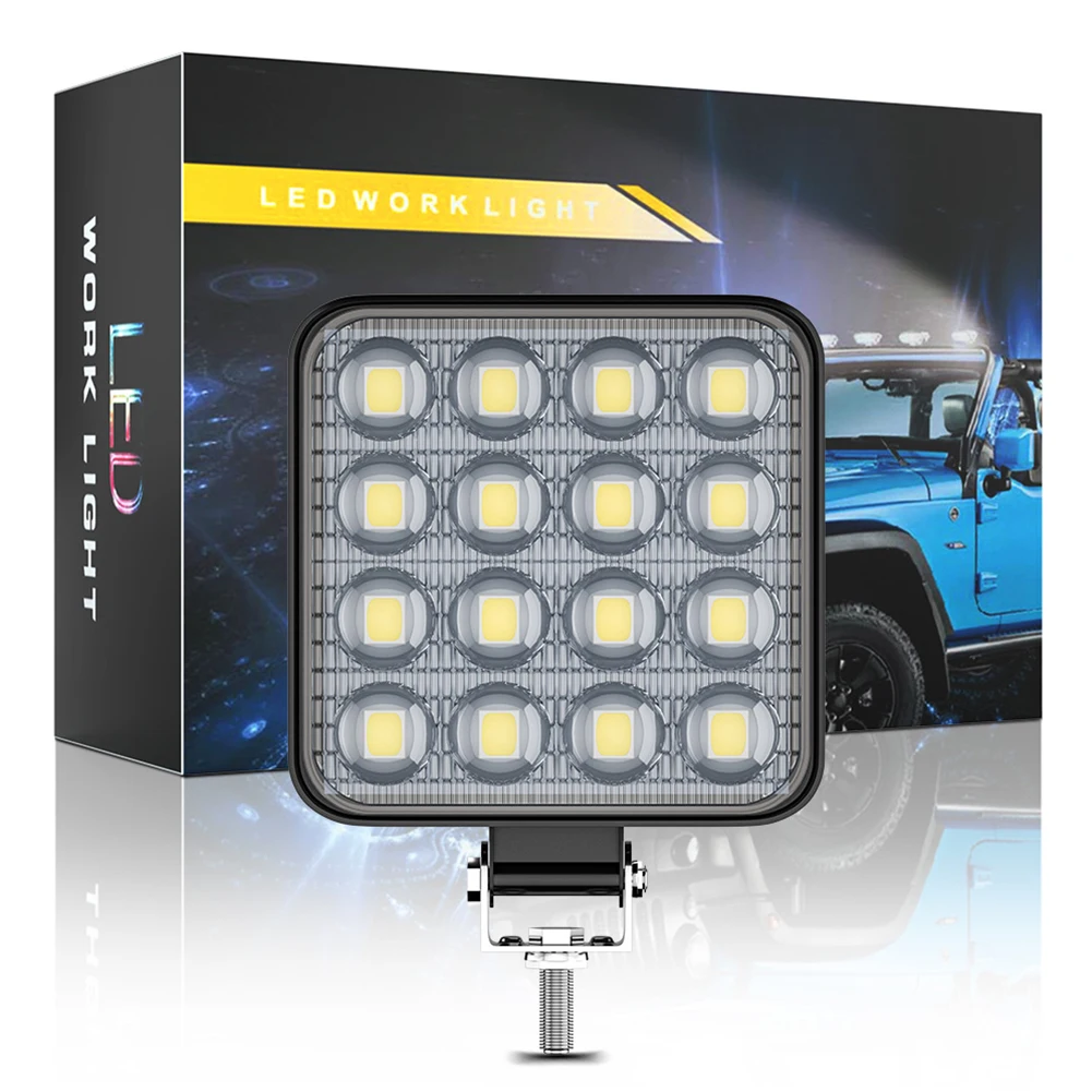 1/2Pcs 12/24V Mini Led Work Light Square Spotlight 48W Car Work Headlight For Truck Offroad Fog Light Lamp Night Driving Lights
1/2Pcs 12/24V Mini Led Work Light Square Spotlight 48W Car Work Headlight For Truck Offroad Fog Light Lamp Night Driving Lights