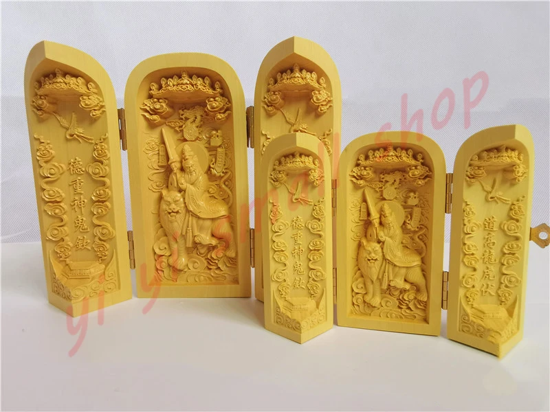 Флуоресцентная статуя тигра Тяньши Чжан с тремя открытыми богами, статуя Тяньши ЦЗУ, украшения Taoist craft and Taoist
Флуоресцентная статуя тигра Тяньши Чжан с тремя открытыми богами, статуя Тяньши ЦЗУ, украшения Taoist craft and Taoist