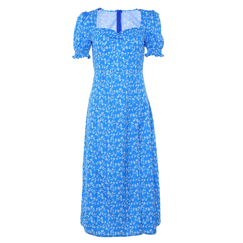 French Romantic Polka-dot Retro Long-sleeved Women's Chest And Waist Square Neck Puff Sleeve Dress
French Romantic Polka-dot Retro Long-sleeved Women's Chest And Waist Square Neck Puff Sleeve Dress