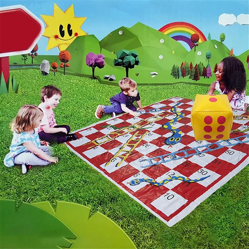 Snake and Ladders Board Game Set Thick Pvc Game Mat Parent-Child Interaction Toys Family Party Outdoor Picnic Game Mat
Snake and Ladders Board Game Set Thick Pvc Game Mat Parent-Child Interaction Toys Family Party Outdoor Picnic Game Mat