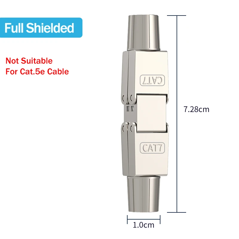 Linkwylan Cat6A Cat7 кабель удлинитель Соединительный адаптер ящик RJ45 Lan Разъем полностью