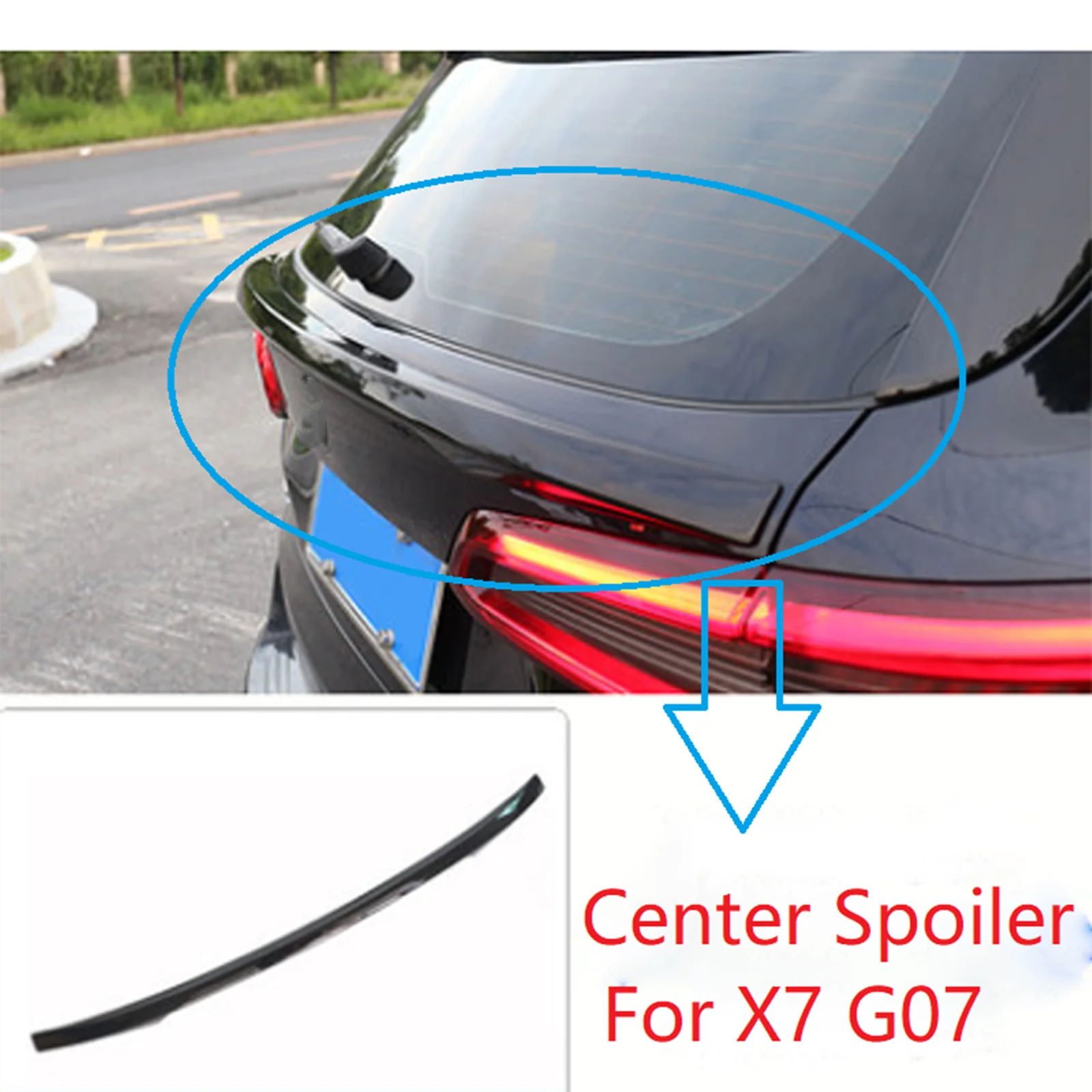 For BMW X7 G07 2019-2024 Rear Trunk Middle Spoiler Wing Carbon Fiber Look/Gloss Black Renegade Design Window Center Splitter Lip
For BMW X7 G07 2019-2024 Rear Trunk Middle Spoiler Wing Carbon Fiber Look/Gloss Black Renegade Design Window Center Splitter Lip