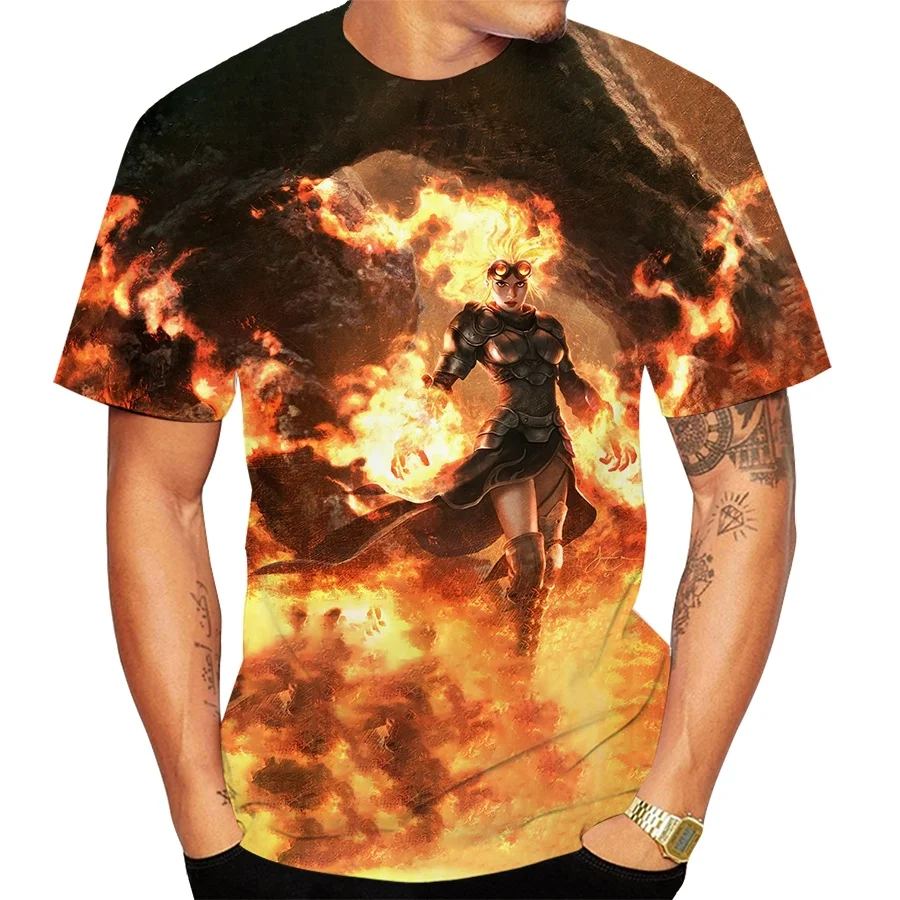 Creative Art Pattern 3D T-Shirt Men's Casual Flame T-Shirt Street Costume Top from Angel to Devil
Creative Art Pattern 3D T-Shirt Men's Casual Flame T-Shirt Street Costume Top from Angel to Devil