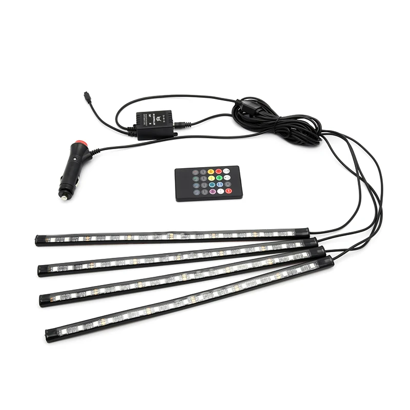 4pcs 18led 7 Color LED Car Interior Lighting Kit car styling interior decoration atmosphere light and Wireless Remote Control
4pcs 18led 7 Color LED Car Interior Lighting Kit car styling interior decoration atmosphere light and Wireless Remote Control