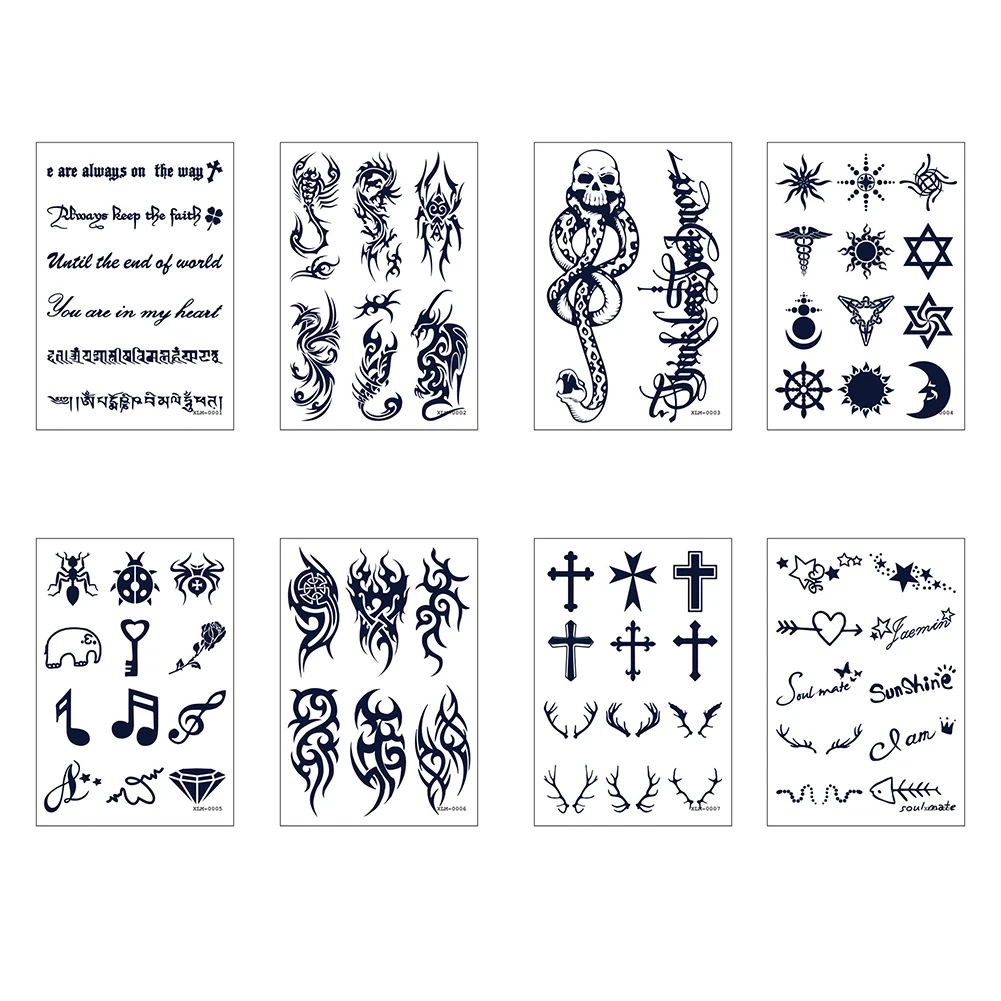 Waterproof Tattoo Stickers Women Body Hand Art Drawing Temporary Tattoo Stickers Men Finger Sweatproof Body Art Decals
Waterproof Tattoo Stickers Women Body Hand Art Drawing Temporary Tattoo Stickers Men Finger Sweatproof Body Art Decals