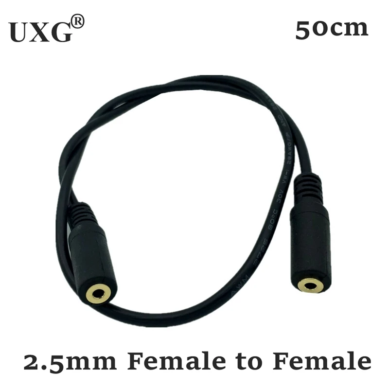 1 шт. 2,5 мм 4-полюсный гнездовой разъем на 2,5 мм 4-полюсный гнездовой AUX вспомогательный аудио TRRS адаптер преобразователь кабель Шнур 50 см 
1 шт. 2,5 мм 4-полюсный гнездовой разъем на 2,5 мм 4-полюсный гнездовой AUX вспомогательный аудио TRRS адаптер преобразователь кабель Шнур 50 см