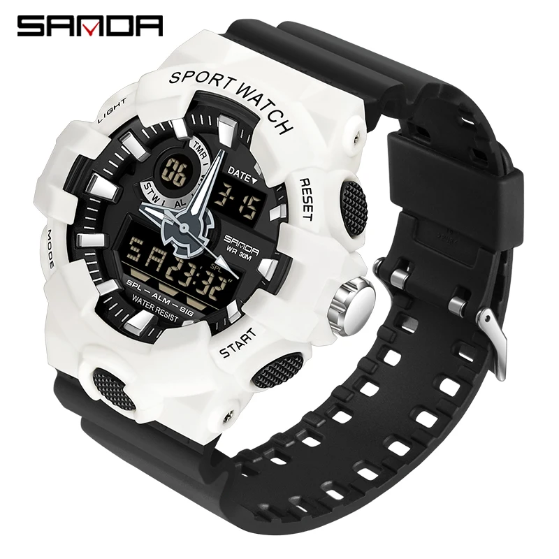 Waterproof Digital Watch Men Sport Watches Electronic LED Male Wrist Watch For Men Clock SANDA Brand Military Army Wristwatch 
Waterproof Digital Watch Men Sport Watches Electronic LED Male Wrist Watch For Men Clock SANDA Brand Military Army Wristwatch