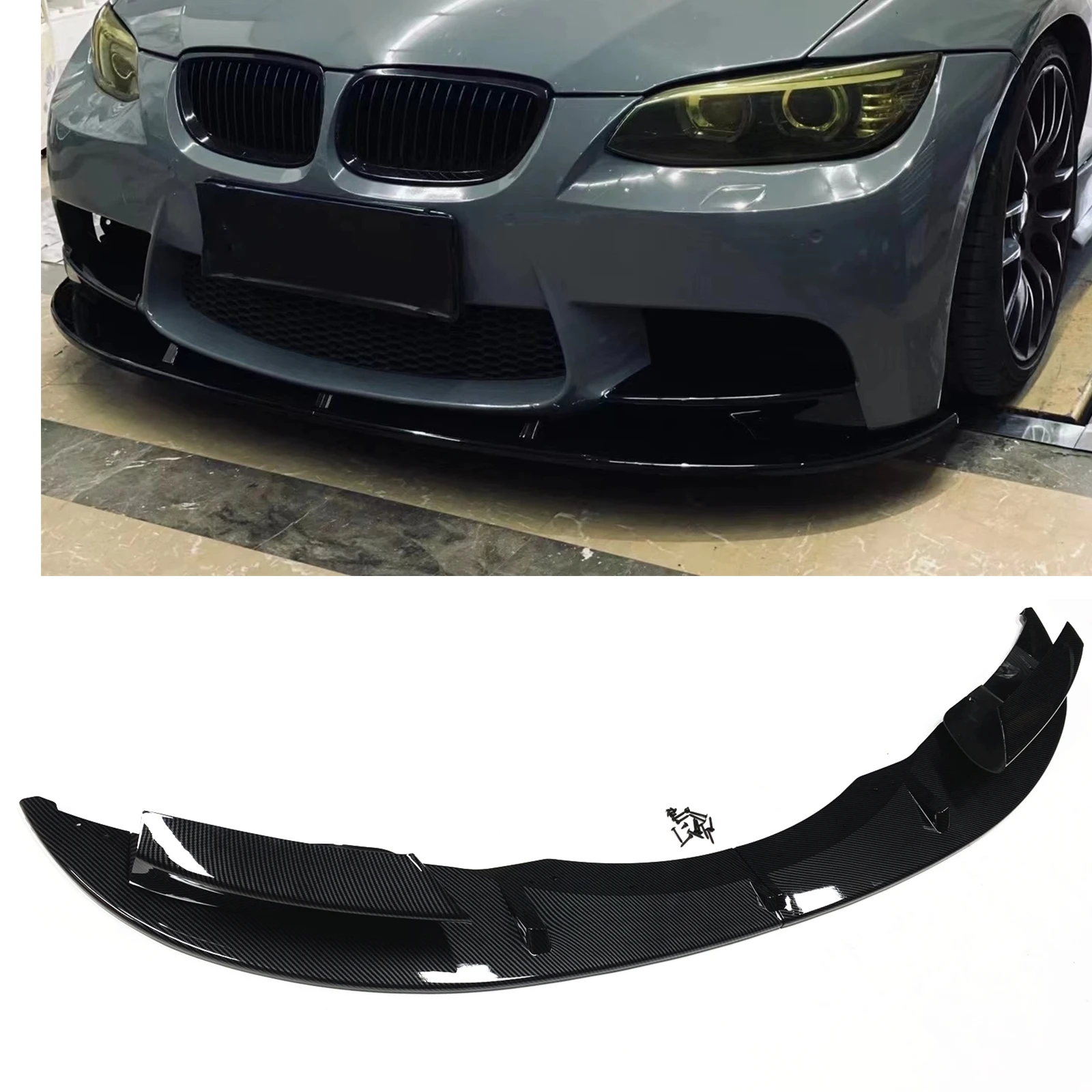 

Спойлер для переднего бампера для BMW E90, E92, E93, M3 2007-2013, купе/седан, блеск, черный, нижний сплиттер