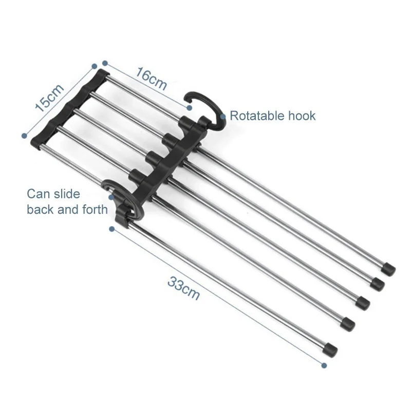 5-in-1 Portable Multifunctional Stainless Steel Pants Tie Clothes Drying Rack with Storage Rack Space-saving Home Accessories
5-in-1 Portable Multifunctional Stainless Steel Pants Tie Clothes Drying Rack with Storage Rack Space-saving Home Accessories