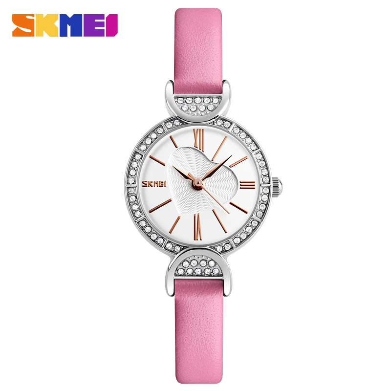 SKMEI Creativity Quartz Women Watch Lover Heart Shape Small Dial Leather Bracelet Luxury Ladies Wrist Watch Lover reloj mujer
SKMEI Creativity Quartz Women Watch Lover Heart Shape Small Dial Leather Bracelet Luxury Ladies Wrist Watch Lover reloj mujer