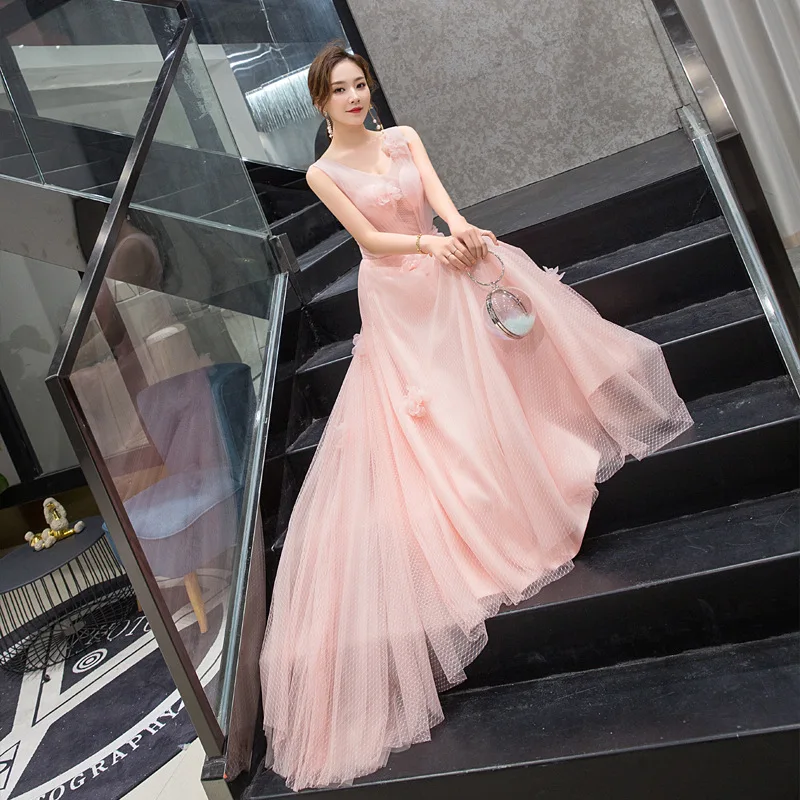 2019 New Women's Elegant Long Banquet Host Evening Dress Graduation Season Slim Dress
2019 New Women's Elegant Long Banquet Host Evening Dress Graduation Season Slim Dress