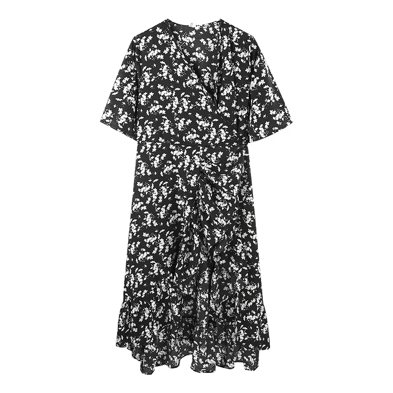 High Quality 2021 Chiffon Bohemian Style floral New V-neck Waist Short Sleeve A-line Long Dress Women Summer Female Clothing
High Quality 2021 Chiffon Bohemian Style floral New V-neck Waist Short Sleeve A-line Long Dress Women Summer Female Clothing