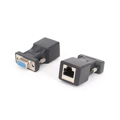 Переходник с RJ45 на 15 Pin VGA мама f Расширенный сетевой кабель CAT5 CAT6 | Электроника