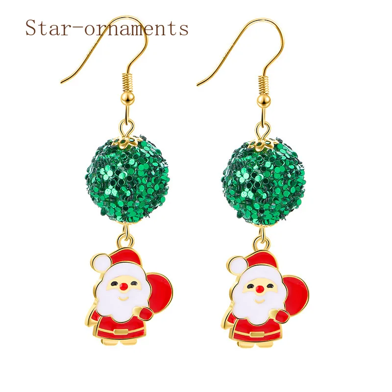 Santa Christmas Series Earrings Christmas Tree Snowman Elk ornaments Cute and Fun Bells Snowflake Earrings For Women
Santa Christmas Series Earrings Christmas Tree Snowman Elk ornaments Cute and Fun Bells Snowflake Earrings For Women
