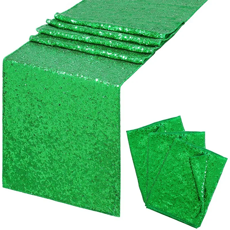 2 Pack Sequin Table Runner Green Table Runner for Birthday Wedding Bachelorette Holiday Celebration Party Decorations
2 Pack Sequin Table Runner Green Table Runner for Birthday Wedding Bachelorette Holiday Celebration Party Decorations
